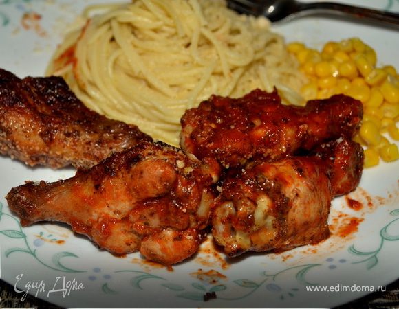 Куриные крылышки с итальянским соусом