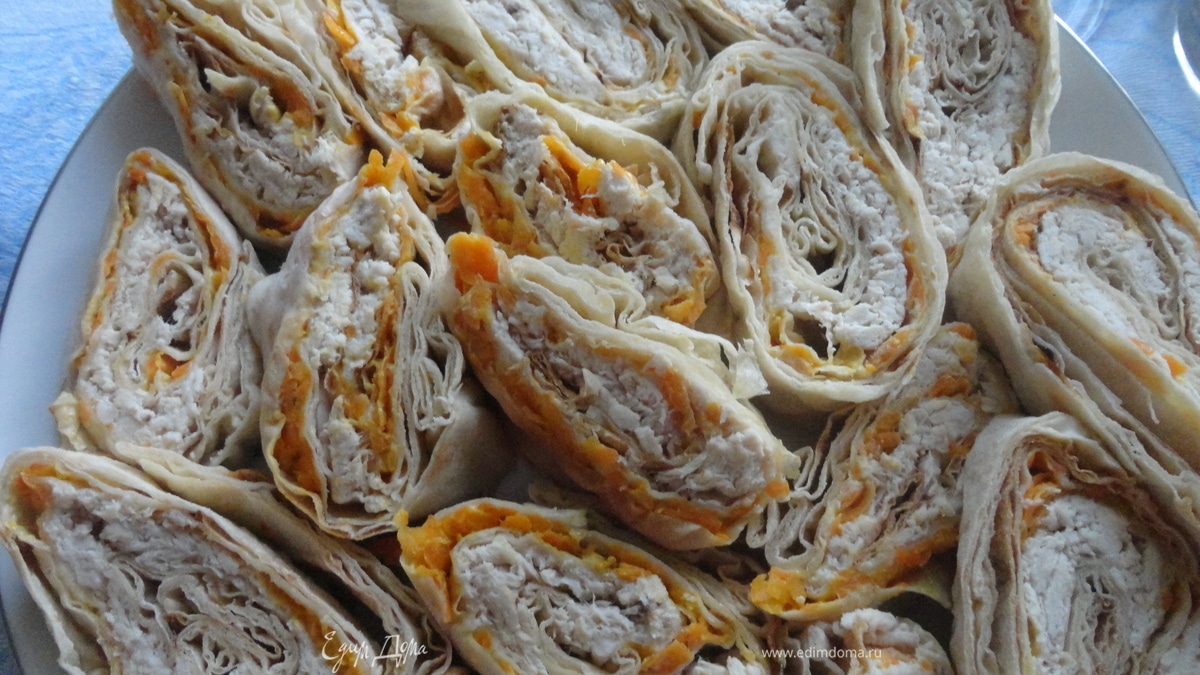 Рулетики с курицей