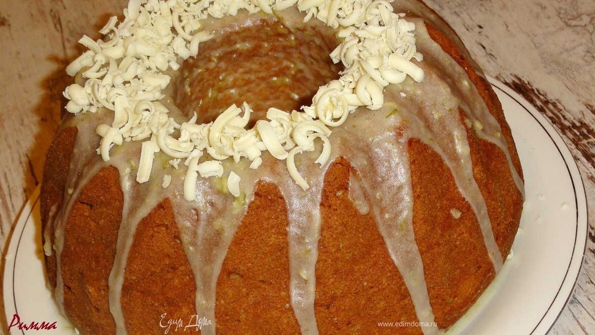 Кекс с белым шоколадом и лаймом