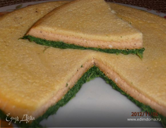 Трехцветный запеченный омлет 