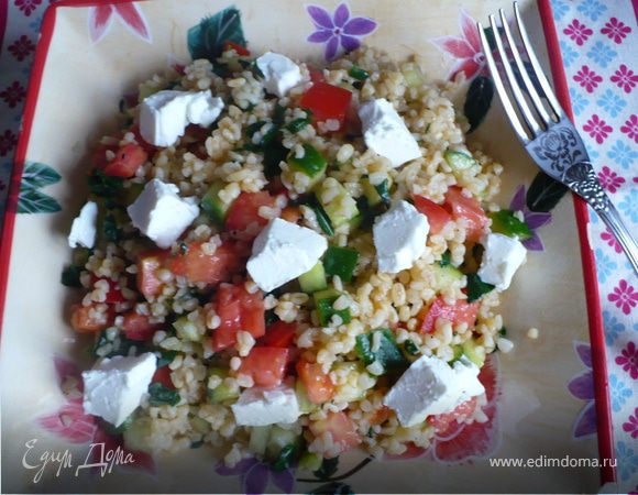 Салат с булгуром и овощами Салат с булгуром и овощами