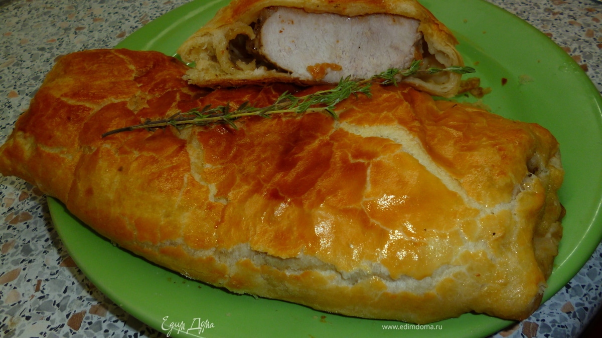 Баранина в слоеном тесте