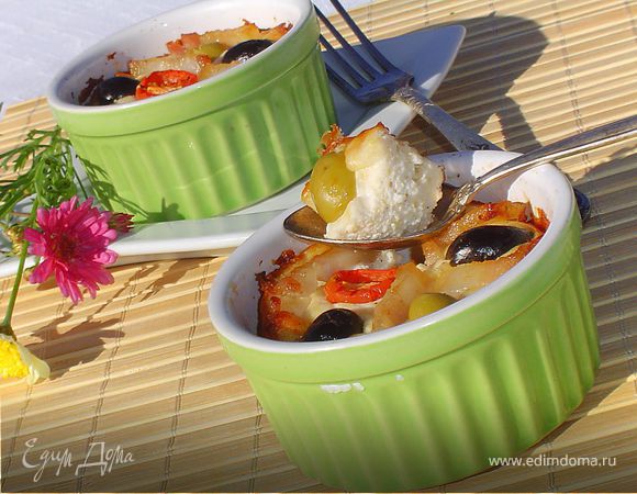 Пате из творога с оливками и маслинами Пате из творога с оливками и маслинами