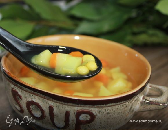 Суп из белой фасоли 