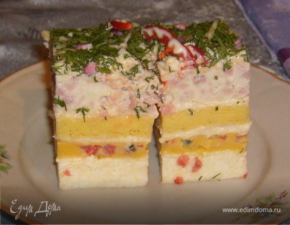 Закусочный яичный тортик