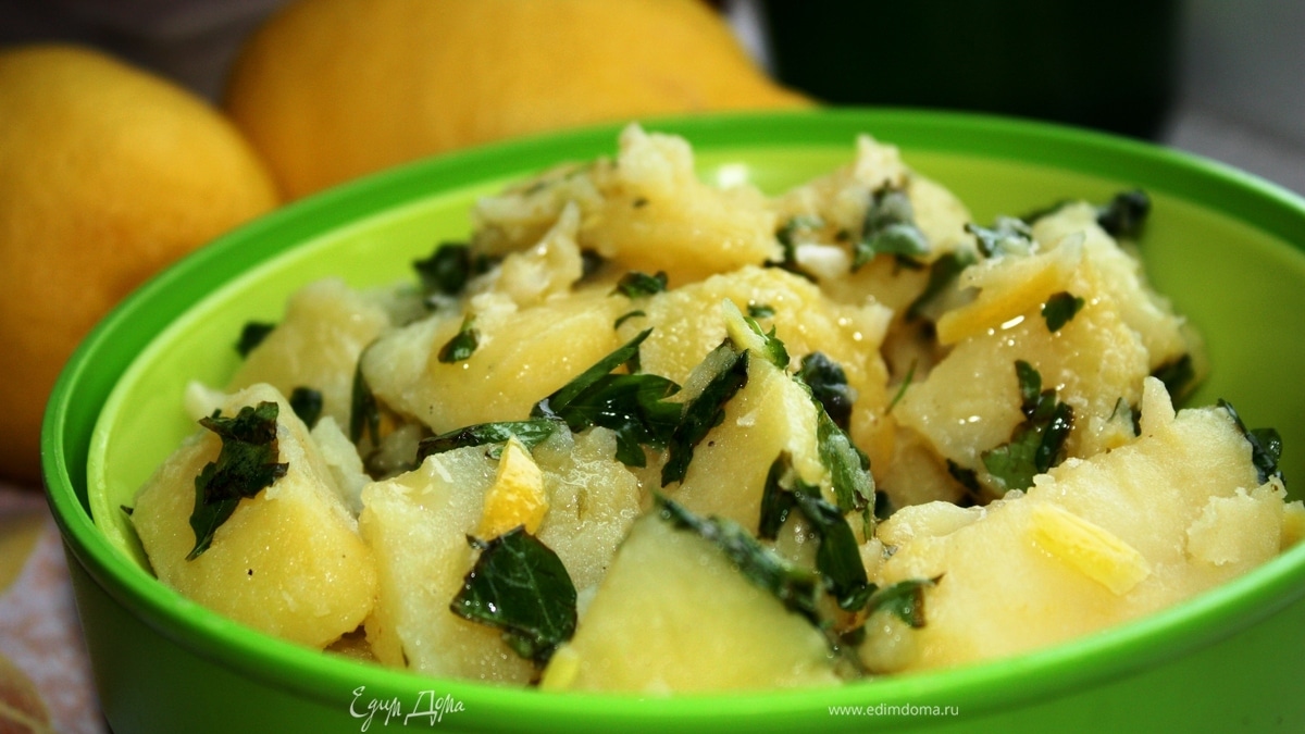 Картофель с лимоном 