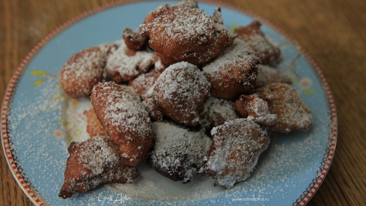 Картофельные пончики с корицей