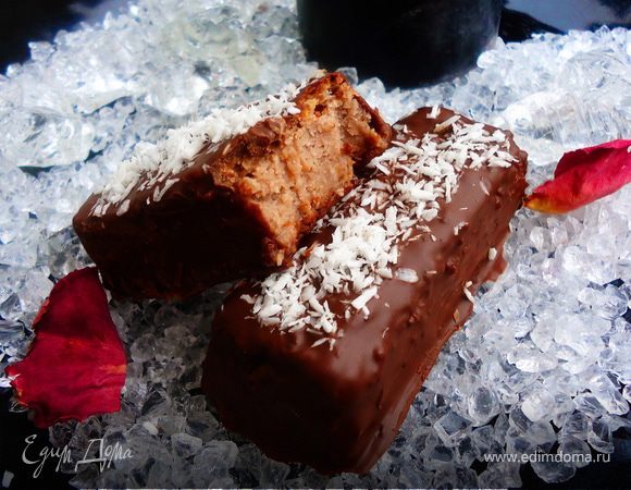 Конфеты "Романтика ночи" с миндально-творожным суфле