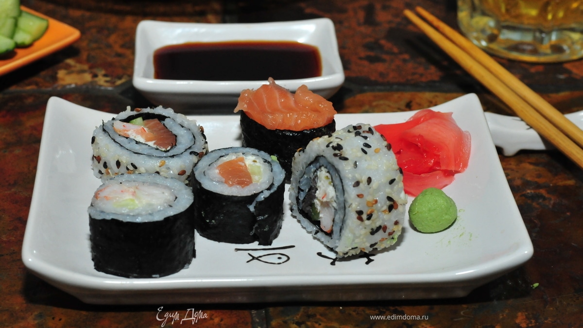 Роллы «Ассорти» (легко и просто)