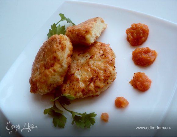 Необычные рыбные котлеты с фруктово-овощным конфитюром