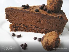 Шоколадный торт-мусс с кофейно-карамельными трюфелями