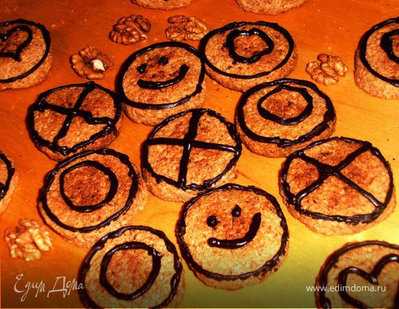 Назад в СССР: Овсяное печенье "Крестики-нолики" (без муки) Назад в СССР: Овсяное печенье "Крестики-нолики" (без муки)