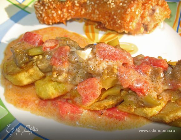 Картофель с овощами Картофель с овощами