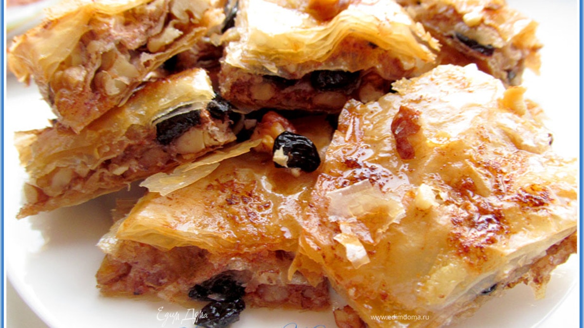 Пахлава на турецком тесте юфка (мой вариант)