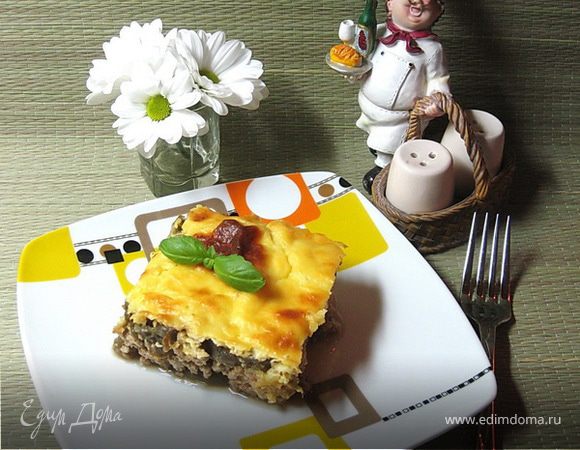 Мясная запеканка с запеченными баклажанами Мясная запеканка с запеченными баклажанами