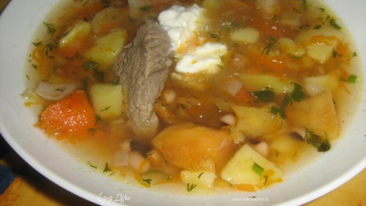 Суп из печеных овощей