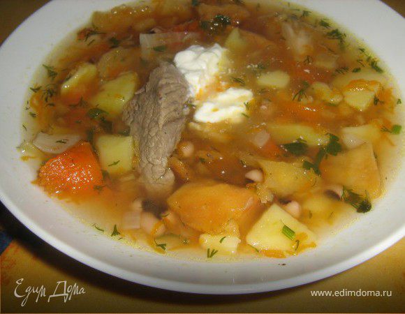 Суп из печеных овощей