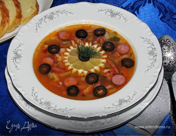 Классическая сборная мясная солянка Классическая сборная мясная солянка