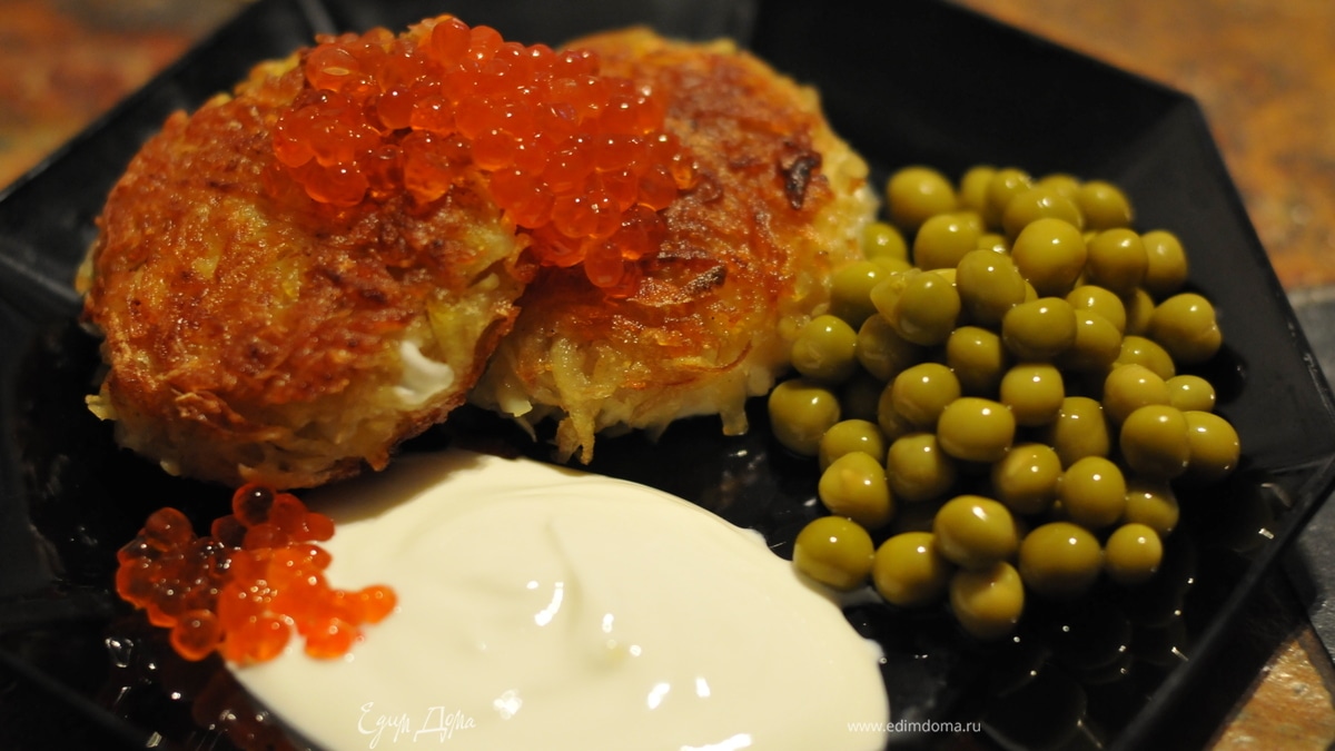 назад в СССР: Драники с творожными шариками