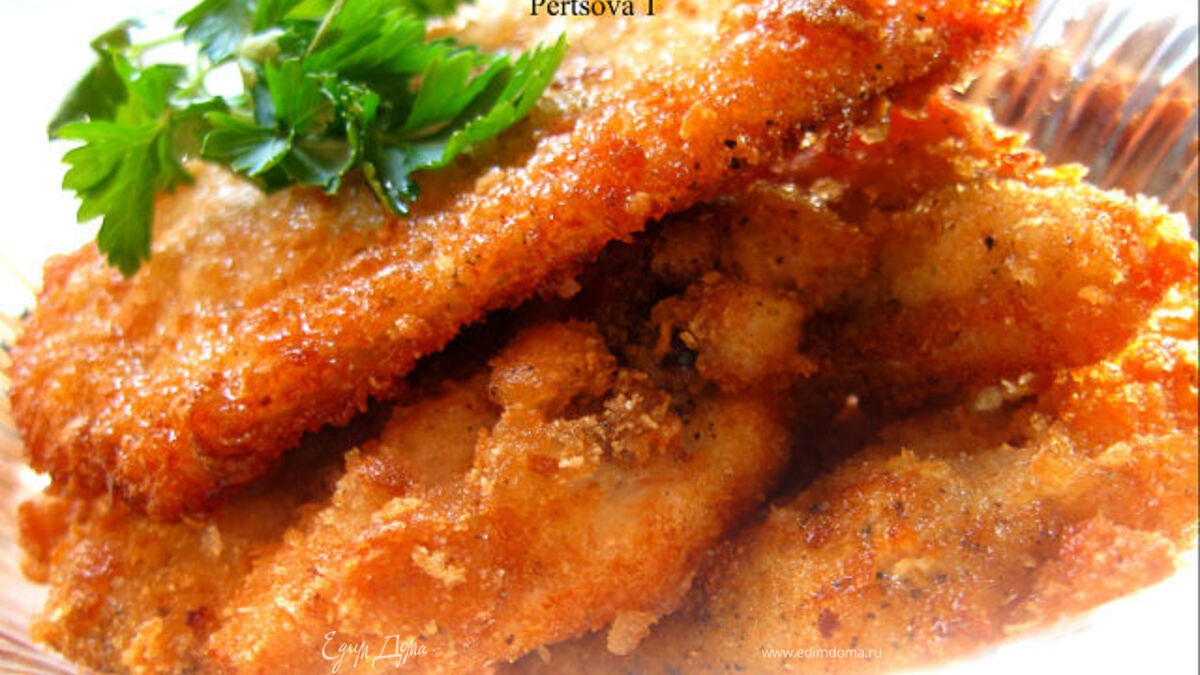 Отбивные в сухарях