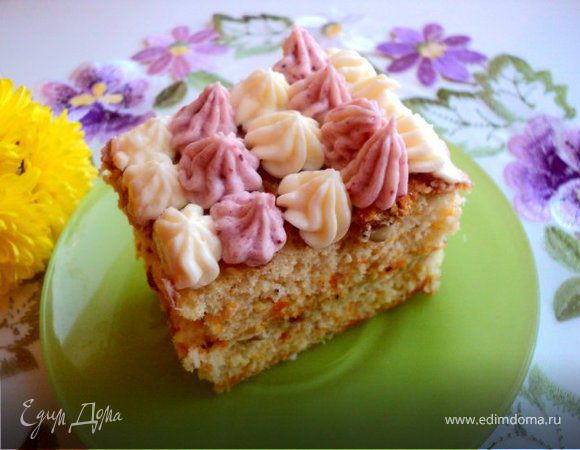 Тыквенно-ореховое пирожное