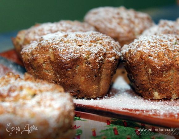 Овсяно-творожные кексики-маффины с яблоком Овсяно-творожные кексики-маффины с яблоком