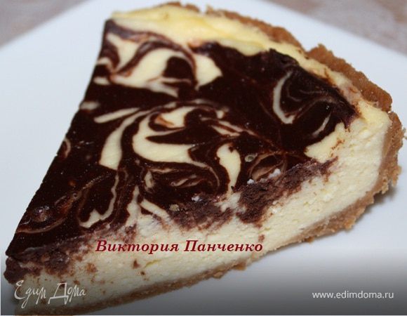 Мраморный чизкейк из мультиварки