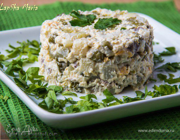 Оливье с мясом Оливье с мясом