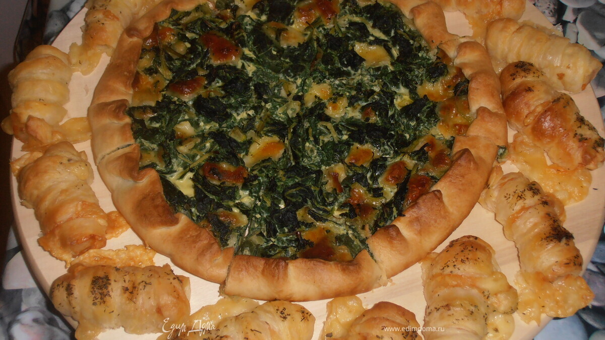 3акусочный пирог + бонус - рулетики