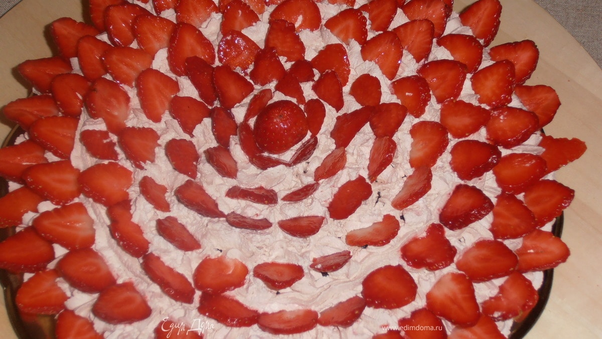 Tорт с маскарпоне и шоколадной пастой