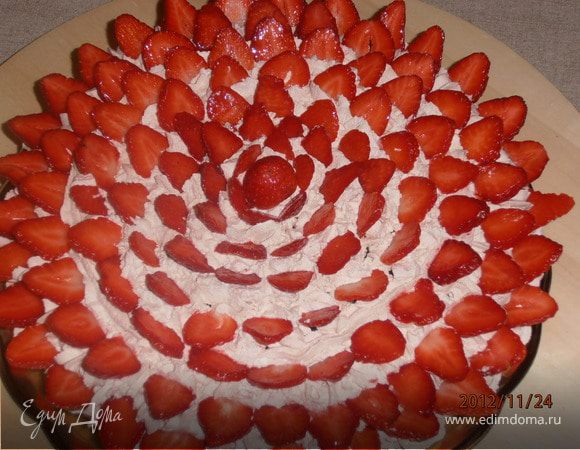 Tорт с маскарпоне и шоколадной пастой Tорт с маскарпоне и шоколадной пастой