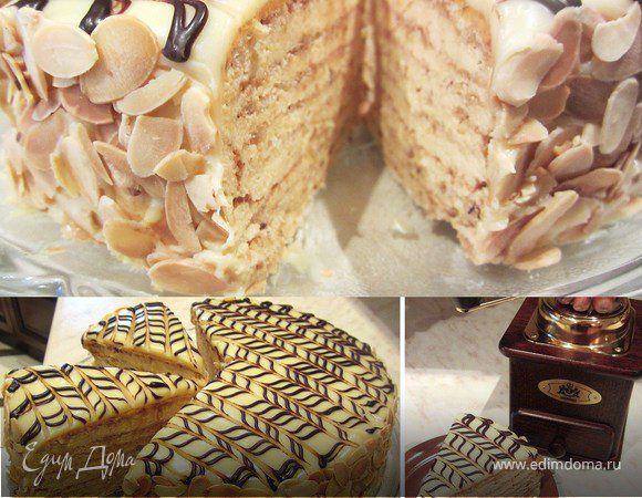 Торт "Эстерхази-2" с заварным кремом от Луки Монтерсино Торт "Эстерхази-2" с заварным кремом от Луки Монтерсино