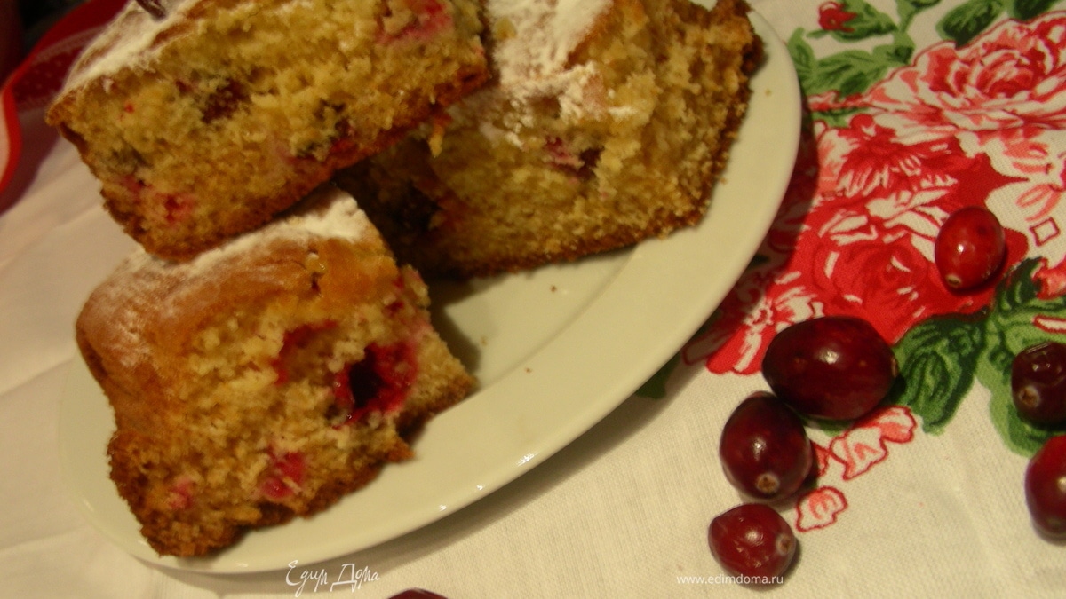 Блонди со свежей клюквой