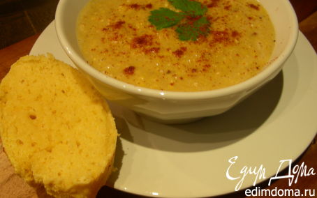 Рецепт Кукурузный суп-пюре с чили и кориандром