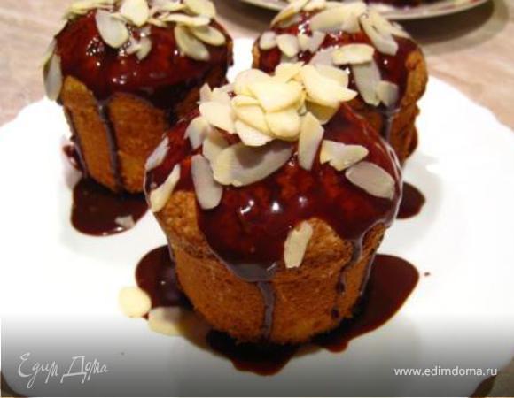 Сливочные пирожные с шоколадом Сливочные пирожные с шоколадом