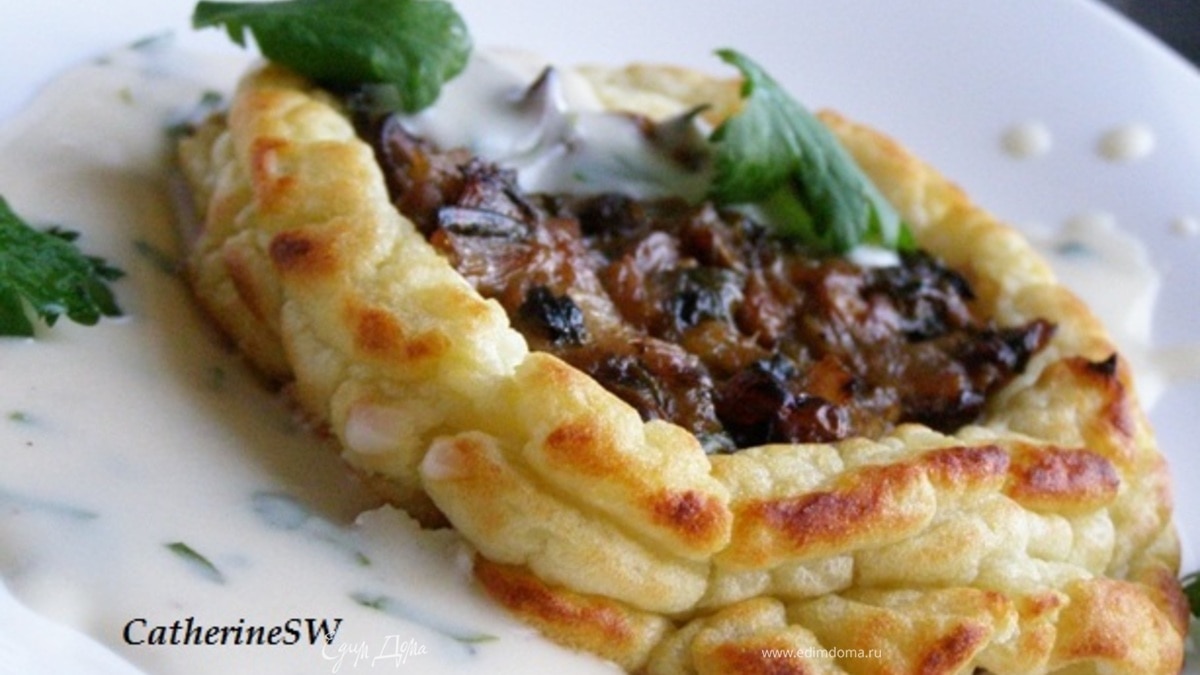 Назад в СССР: Картофельные ватрушки с грибным фаршем