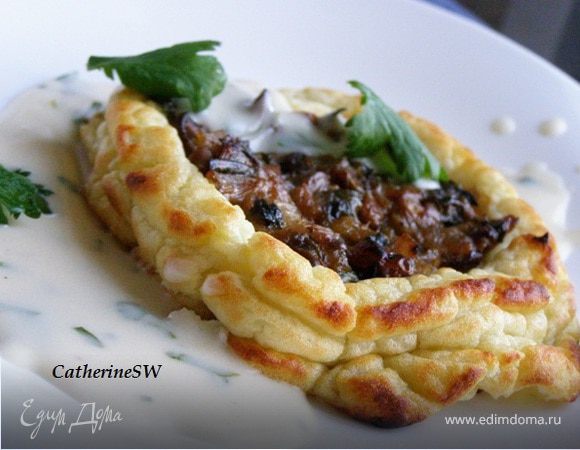 Назад в СССР: Картофельные ватрушки с грибным фаршем