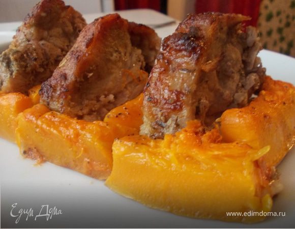 Свинина с тимьяном и тыквой