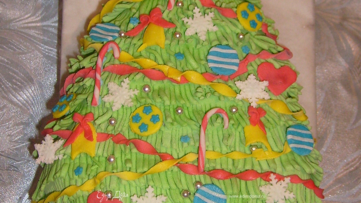Торт "Новогодняя елочка"