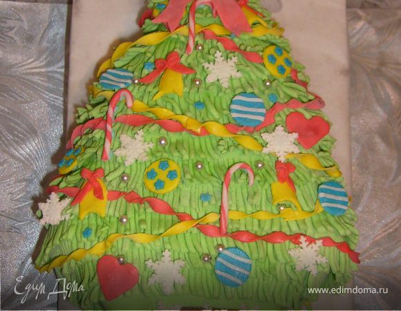 Торт "Новогодняя елочка" Торт "Новогодняя елочка"