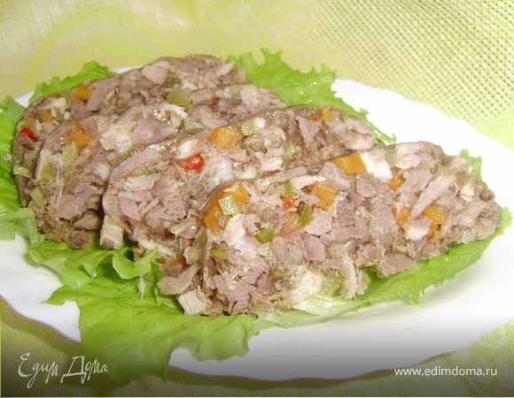 Террин из свиной рульки "Праздничный" Террин из свиной рульки "Праздничный"