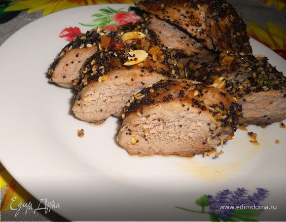 Вырезка в ореховой панировке Вырезка в ореховой панировке