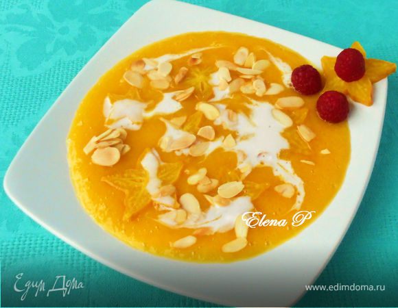 Тайский десерт (карамбола в манго-апельсиновом соусе)