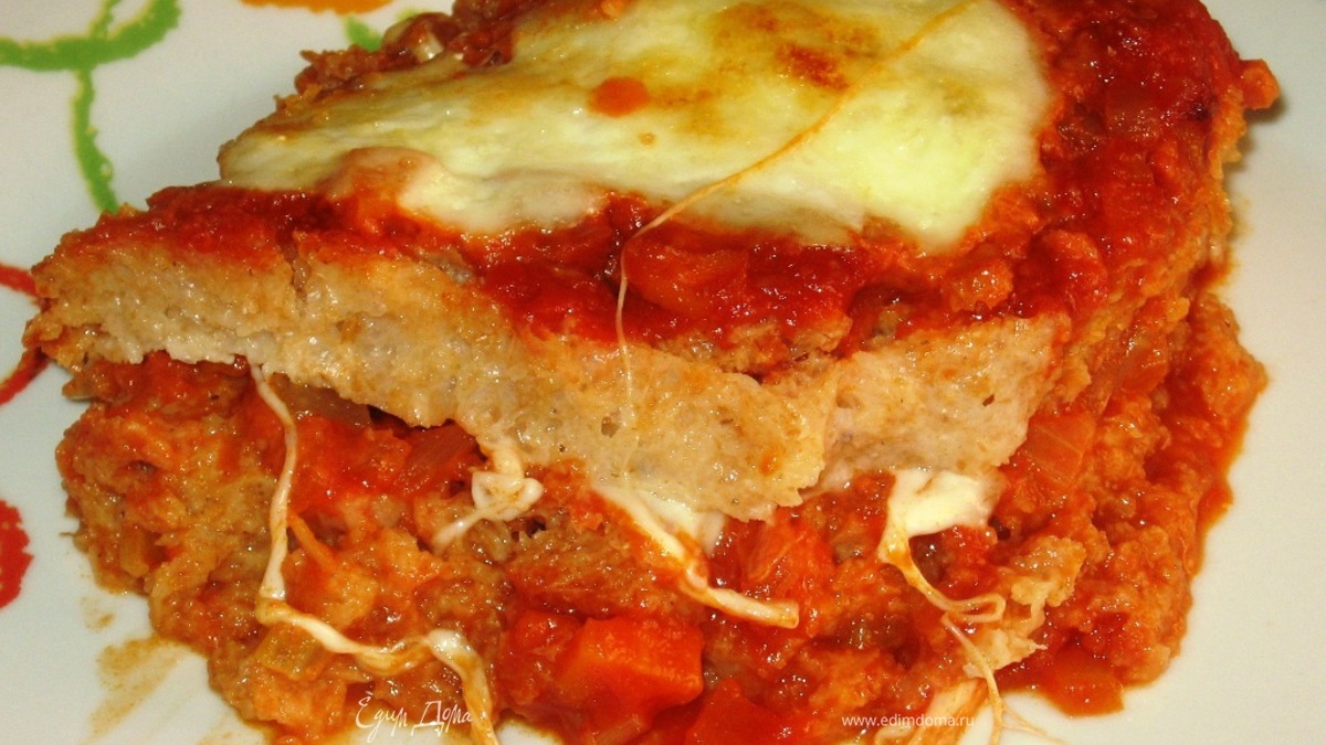 Монастырская лазанья из хлеба