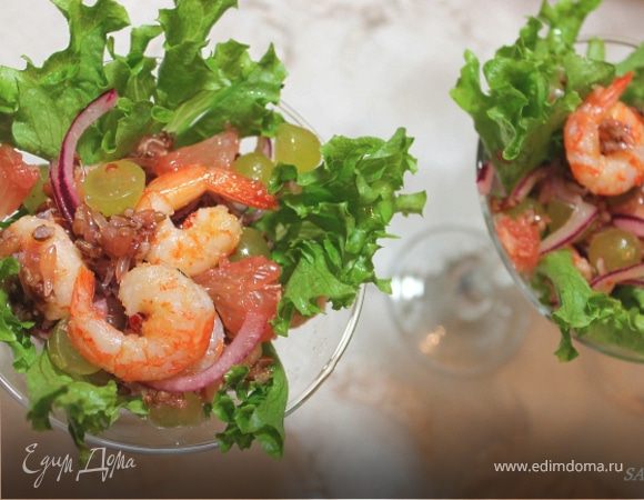 Салат-коктейль "Розовый фламинго" Салат-коктейль "Розовый фламинго"