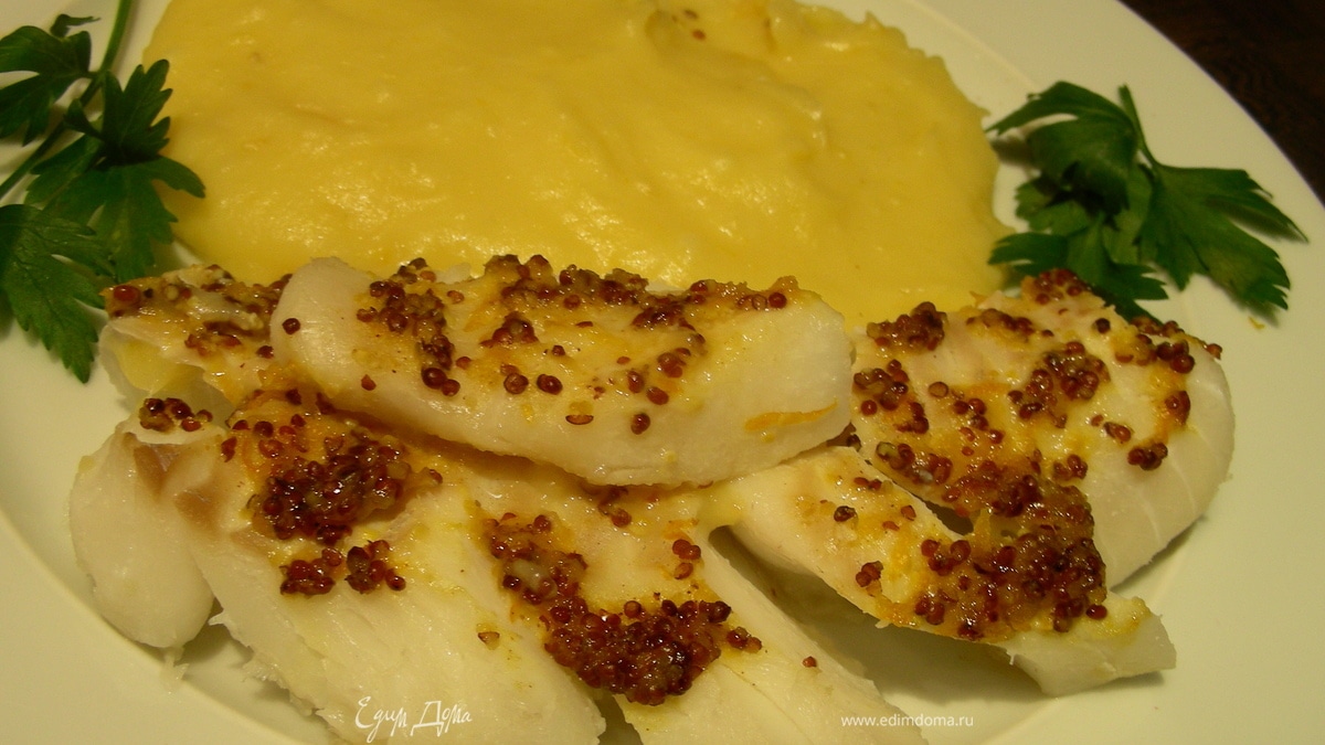 Рыба в горчично-апельсиновом соусе + Панчеп