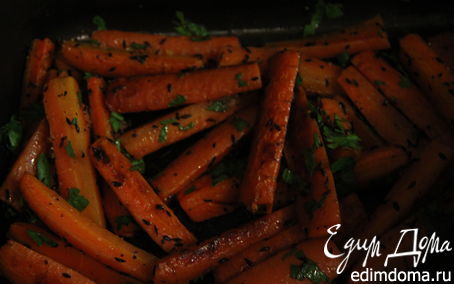 Рецепт Морковь, запеченная с зирой