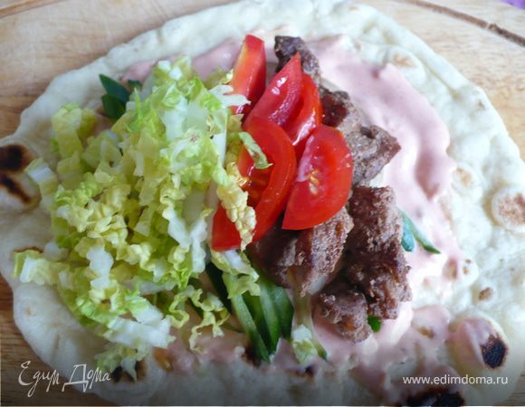 Домашний лаваш с начинкой Домашний лаваш с начинкой