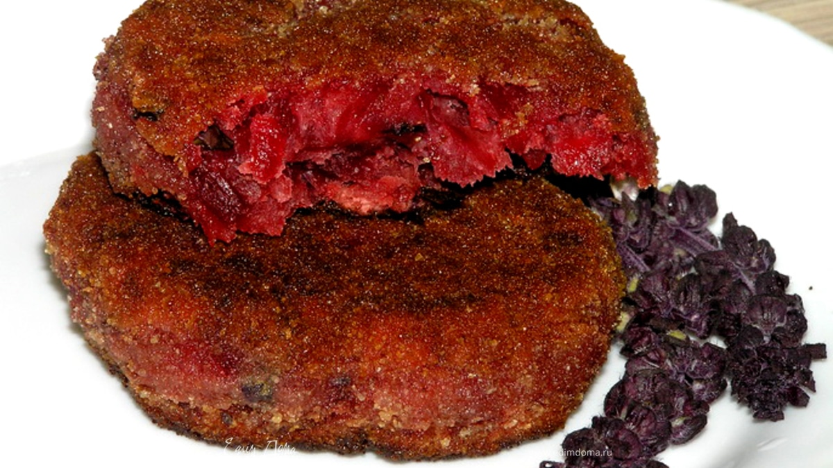 Котлеты из свеклы с базиликом