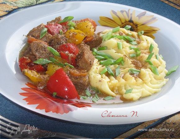 Рагу из говядины на темном пиве